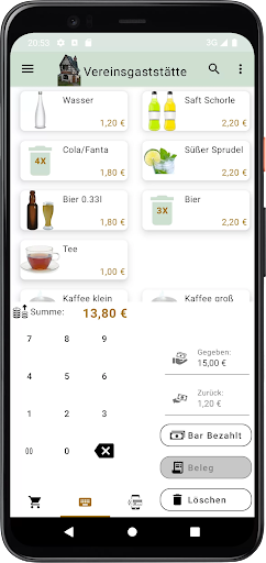 Kasse Screen 2