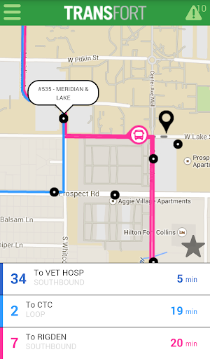 Android application Ride Transfort screenshort