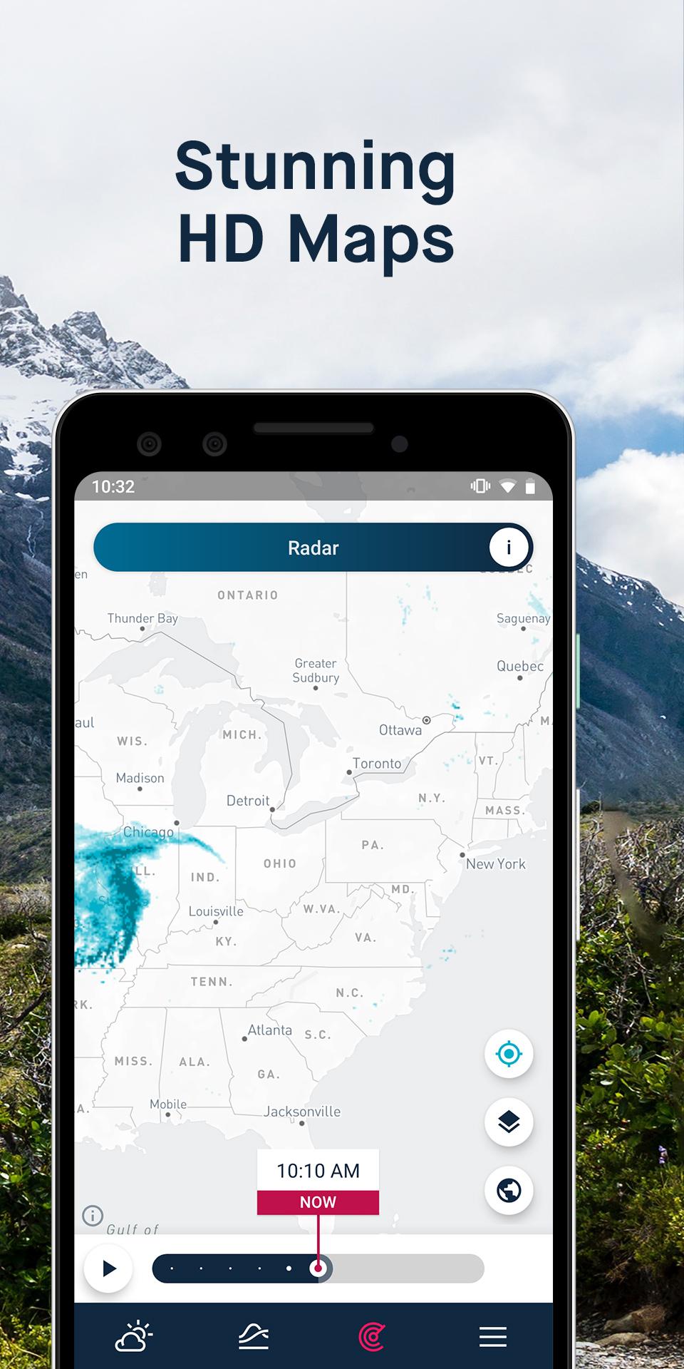 Android application WeatherPro: Forecast, Radar & Widgets screenshort