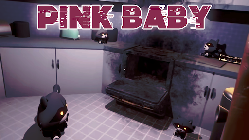 Pink Baby in Scary House
