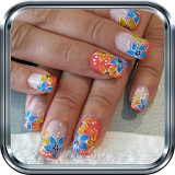 Decorated nails icon