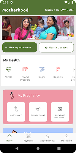 Android application Motherhood screenshort