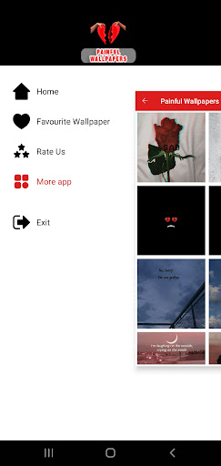 Android application Painful Wallpapers screenshort