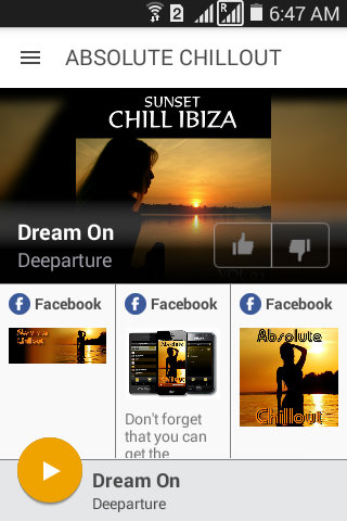 Android application ABSOLUTE CHILLOUT screenshort