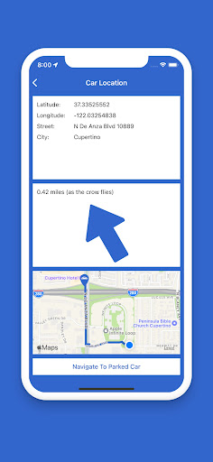 Android application My Car Finder screenshort