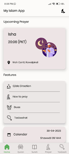 Android application Muslim Prayer App screenshort