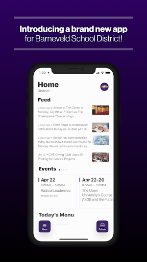 Android application Barneveld School District screenshort