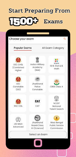 Android application Educativbeing Exam Prep App screenshort