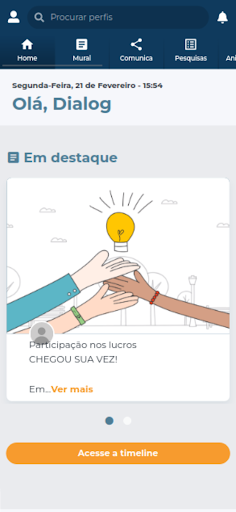 Android application Comunica Sextante screenshort