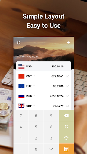 Android application Currency Converter screenshort