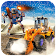 Snow Excavator Crane Robot Transform Rescue Games icon