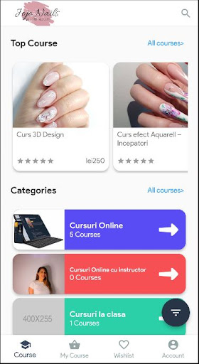 Jojo Nails Academy training Screen 2