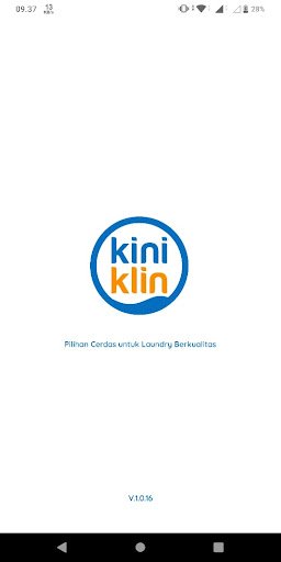 Android application Kini Klin Laundry screenshort