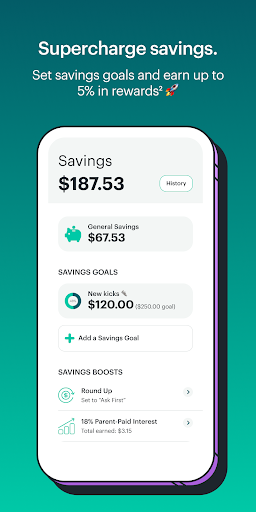 Screenshot of Greenlight Kids & Teen Banking