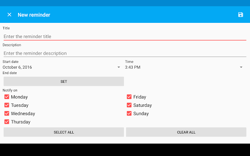 Blood Pressure Diary Screenshot