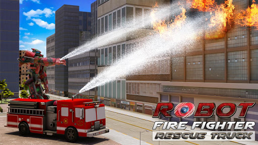 Robot Fire Fighter Rescue Truck  screenshots 9