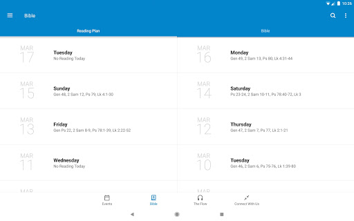 Screenshot of The Fountain Church App