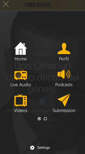 Android application Urbana FM screenshort