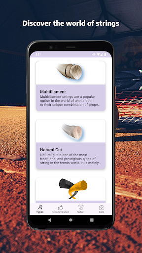 Android application Tennis Strings screenshort