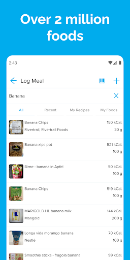 Screenshot of Calorie Counter - OmNom Notes