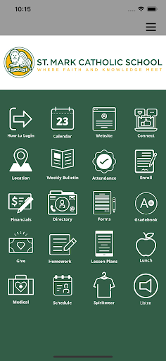 Android application St. Mark Catholic School-Plano screenshort