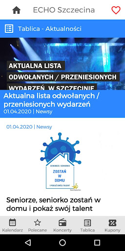 Echo Szczecin - kalendarz impr Screen 2