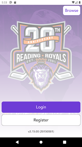 Android application Reading Royals Team Store screenshort