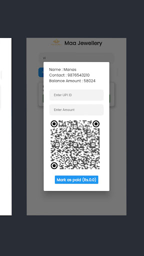 Android application MJ - Account screenshort