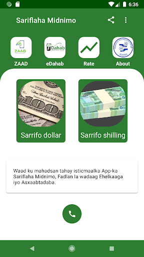 Android application Sariflaha Midnimo screenshort
