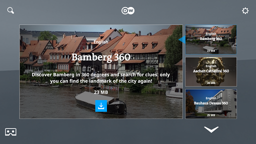 Android application DW World Heritage 360 screenshort