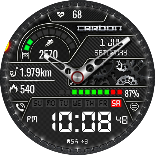 Hybrid CARBON Sport Watchface