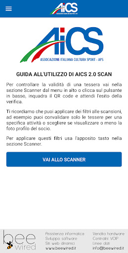 Android application AICS 2.0 Scan screenshort