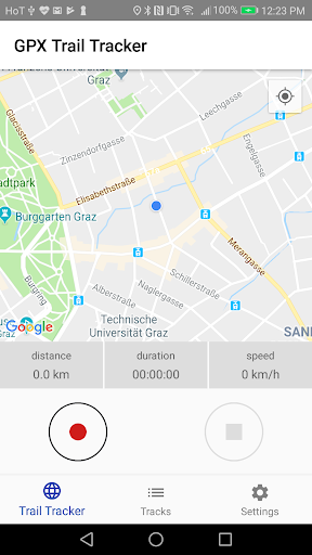 Android application GPX Trail Tracker screenshort