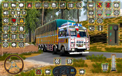 Indian Truck Offroad Cargo 3D Screen 3