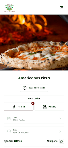 Android application Americanos Pizza Barnsley screenshort