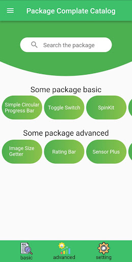 Android application Flutter Package Complate screenshort
