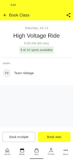 Voltage Indoor Cycling Screen 3