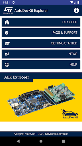 Android application AutoDevKit™ Explorer screenshort