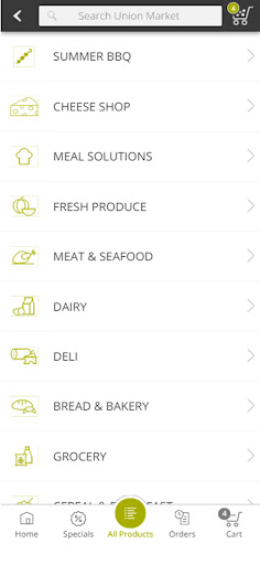 Screenshot of Union Market