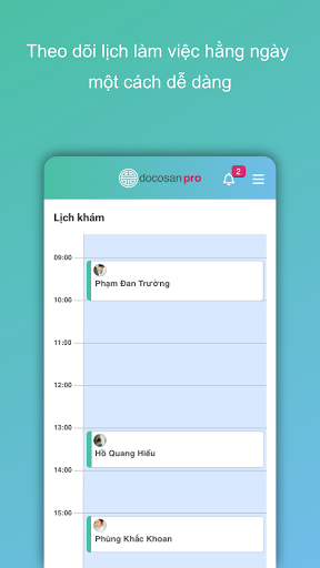 Android application DocosanPro - Dành cho Bác sĩ screenshort