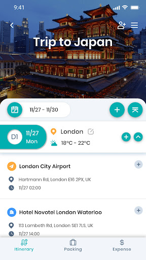 TravelAll -Travel Packing List Screen 3