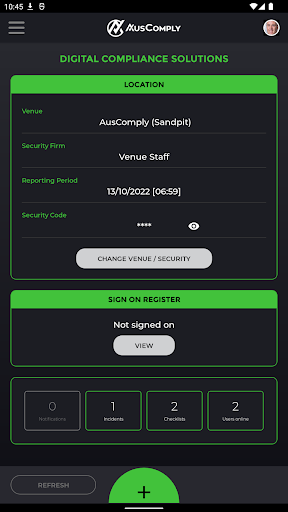 AusComply Screen 2