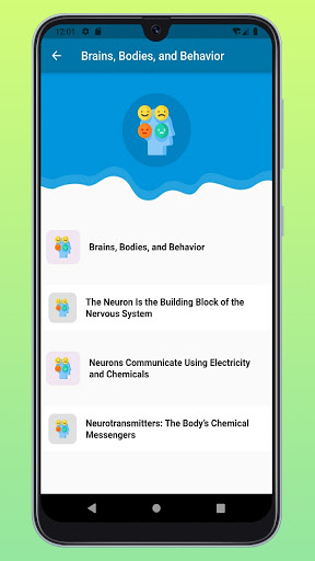 Screenshot of Learn Psychology Offline Book