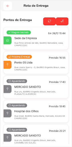 Entregas Assemilsat Screen 2