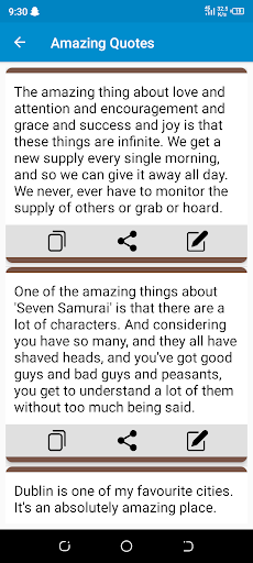 Amazing Quotes App Screen 2