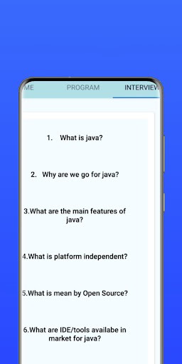 Android application JavaProgarmming A to Z screenshort