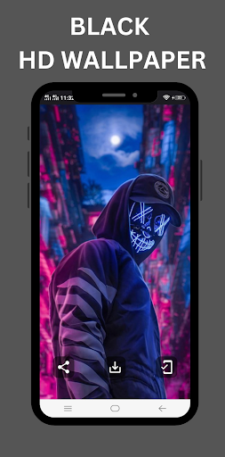 Black Neon Wallpaper 4k