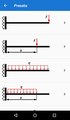 FS Mehanika (Beam Analysis) Screen 2