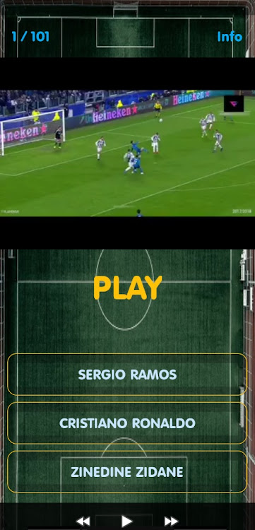Video quiz: Real Madrid goals - 1.1 - (Android)