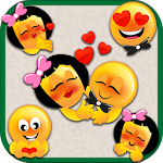 Cover Image of डाउनलोड Forever In Love Emoji Stickers  APK